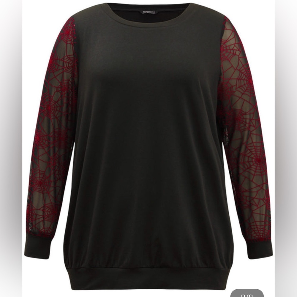 Spiderweb Mesh Sweatshirt
